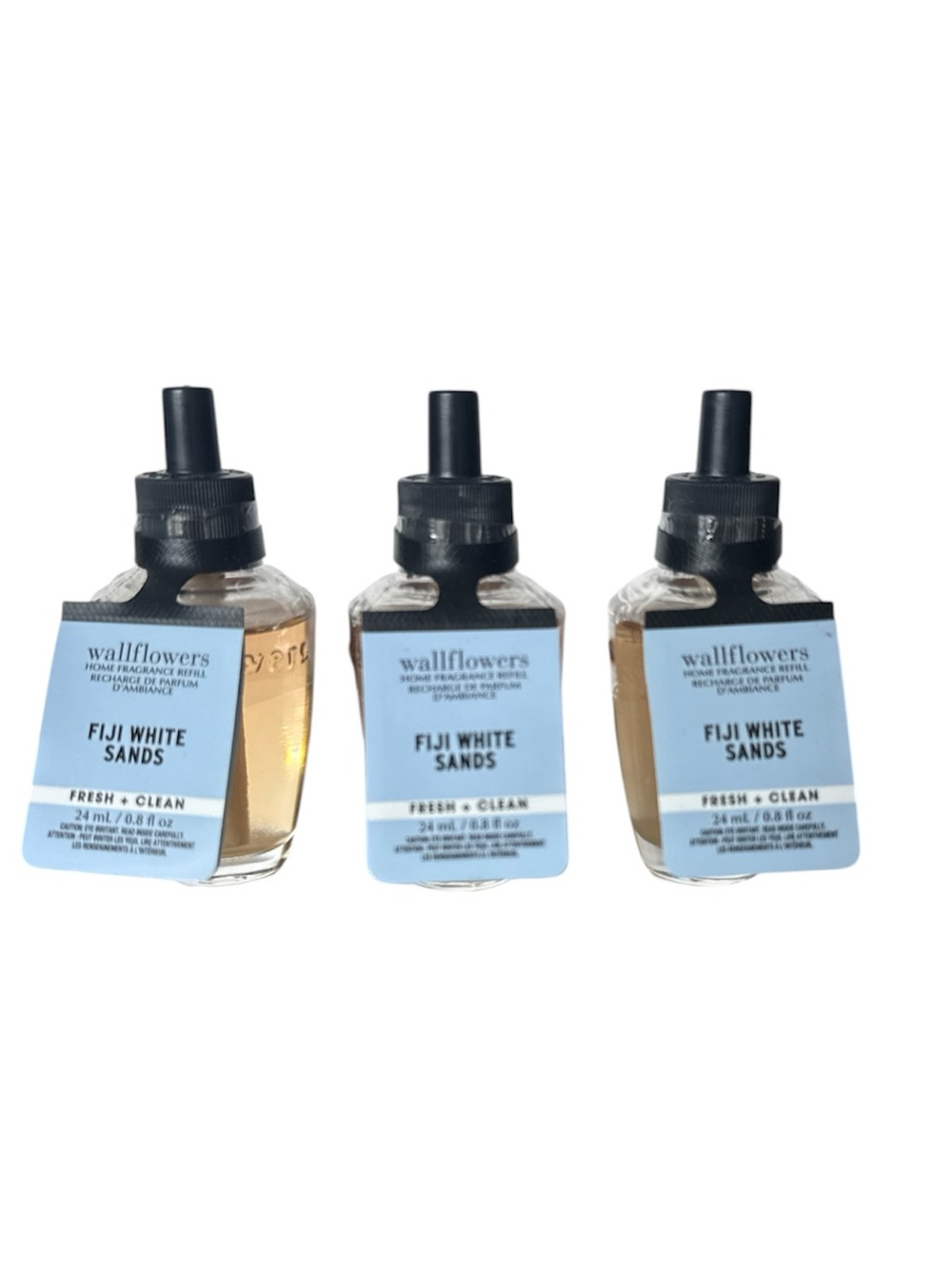 Bath & Body Works Fiji White Sands (Sandalwood) Wallflower Refill Bulbs x3